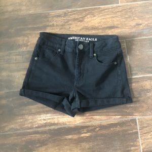 American Eagle hi-rise shortie shorts